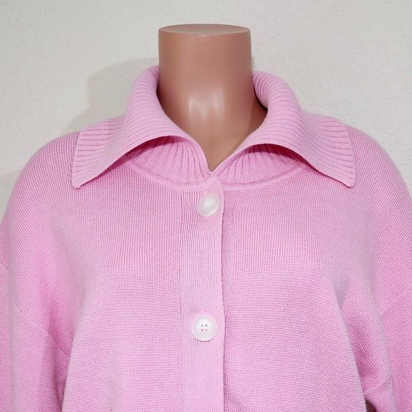 Baum Und Pferdgarten Cardigan Sweater Pink Cotton Cashmere Blend - Picture 2 of 6